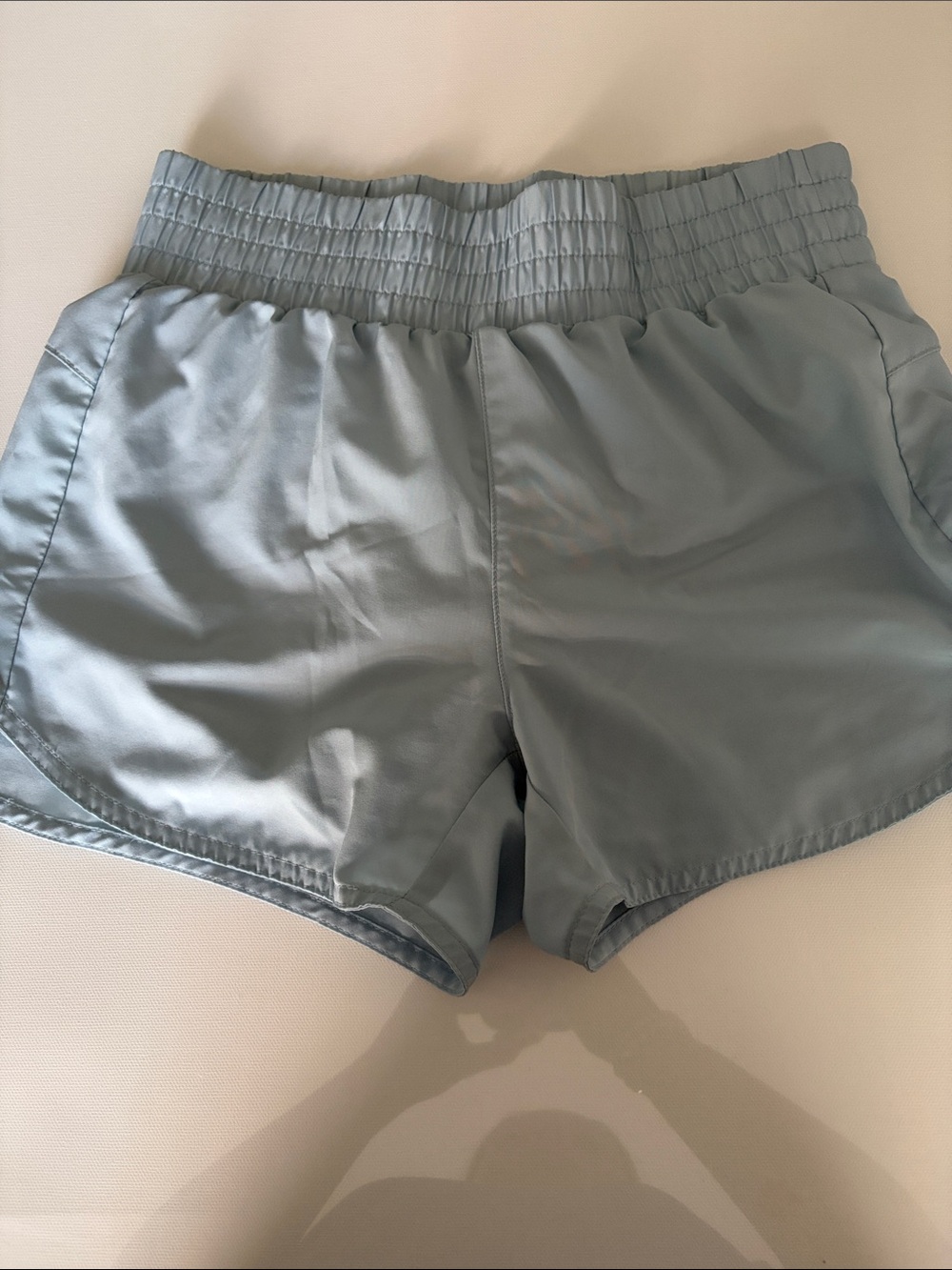 Old Navy Light Blue Smocked Waist Active Shorts